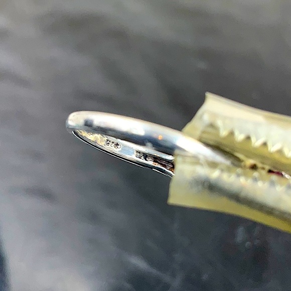 Sterling Silver Ring With Prong Set Natural Ruby Gemstones Size 6.25 - Picture 9 of 9